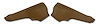 426953 Interior Rear Quarter Panels, 1967-1967 Chevy Corvette, Saddle Convertible - image 1
