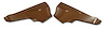 426954 Interior Rear Quarter Panels, 1963-1964 Chevy Corvette, Saddle Convertible - image 1