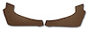 427054 Interior Rear Quarter Panels, 1963-1963 Chevy Corvette, Saddle Coupe - image 1