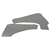 427161 Interior Rear Quarter Panels, 1964-1964 Chevy Corvette, Silver Coupe W/Power Vent - image 1