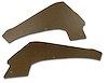 427353 Interior Rear Quarter Panels, 1967-1967 Chevy Corvette, Saddle Coupe - image 1