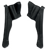 427420 Interior Rear Quarter Panels, 1968-1969 Chevy Corvette, Black, Convertible - image 1