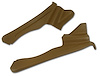 427456 Interior Rear Quarter Panels, 1968-1969 Chevy Corvette, Saddle Convertible - image 1