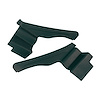427518 Interior Rear Quarter Panels, 1971-1971 Chevy Corvette, Green Convertible - image 1