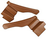 427523 Interior Rear Quarter Panels, 1973-1973 Chevy Corvette, Dark Saddle Convertible - image 1