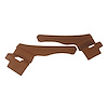 427623 Interior Rear Quarter Panels, 1973-1973 Chevy Corvette, Dark Saddle Conv W/Shoulder Harness - image 1
