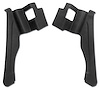 427720 Interior Rear Quarter Panels, 1974-1975 Chevy Corvette, Black, Convertible W/Shoulder Harness 74L - image 1