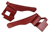 427731 Interior Rear Quarter Panels, 1974-1975 Chevy Corvette, Oxblood Conv W/Shoulder Harness 74L - image 1