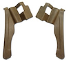 427751 Interior Rear Quarter Panels, 1974-1975 Chevy Corvette, Medium Saddle Conv W/Shoulder Harness 74L - image 1