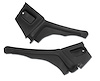 428020 Interior Rear Quarter Panels, 1974-1977 Chevy Corvette, Black, Coupe - image 1