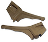 428051 Interior Rear Quarter Panels, 1974-1975 Chevy Corvette, Medium Saddle Coupe - image 1