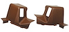 428123 Interior Rear Quarter Panel Extensions, 1973-1973 Chevy Corvette, Dark Saddle Coupe - image 1