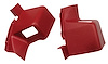 428130 Interior Rear Quarter Panel Extensions, 1968-1972 Chevy Corvette, Red Coupe - image 1