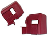 428224 Interior Rear Quarter Panel Extensions, 1977-1977 Chevy Corvette, Red Coupe - image 1
