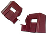 428234 Interior Rear Quarter Panel Extensions, 1976-1976 Chevy Corvette, Firethorn Coupe - image 1