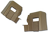 428257 Interior Rear Quarter Panel Extensions, 1976-1977 Chevy Corvette, Buckskin Coupe - image 1