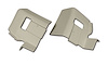428276 Interior Rear Quarter Panel Extensions, 1976-1977 Chevy Corvette, White Coupe - image 1