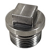 42842 Rear End Drain Plug, 1965-1979 Chevy Corvette, Stainless Steel, Coarse Thread - image 1