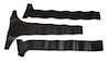 429020 Rear Window Vinyl, 1963-1963 Chevy Corvette, Coupe 3 Piece Black - image 1
