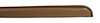429452 Deck Lid Trim Strip, 1965-1966 Chevy Corvette, Saddle - image 1
