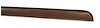 429453 Deck Lid Trim Strip, 1967-1967 Chevy Corvette, Saddle - image 1