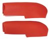 429802 Vinyl Armrest Cover Pair W/O Pad, 1958-1958 Chevy Corvette, Red - image 2