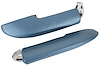 430207 Armrest Assemblies W/Chrome Ends, 1958-1958 Chevy Corvette, Blue - image 1