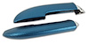 430406 Armrest Assemblies W/Chrome Ends, 1959-1960 Chevy Corvette, W/Chrome End Turquoise - image 1
