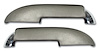 430409 Armrest Assemblies W/Chrome Ends, 1961-1961 Chevy Corvette, W/Chrome End Fawn - image 1