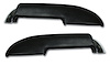 430420 Armrest Assemblies W/Chrome Ends, 1959-1961 Chevy Corvette, W/Chrome End Black - image 1
