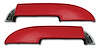 430435 Armrest Assemblies W/Chrome Ends, 1959-1961 Chevy Corvette, W/Chrome End Red - image 1