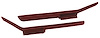 430827 Moulded Door Panel Armrest Pair, 1984-1985 Chevy Corvette, Red - image 1