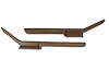 430872 Moulded Door Panel Armrest Pair, 1984-1987 Chevy Corvette, Saddle - image 1