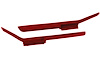 430875 Moulded Door Panel Armrest Pair, 1986-1989 Chevy Corvette, Red - image 1