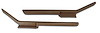 430878 Moulded Door Panel Armrest Pair, 1988-1989 Chevy Corvette, Saddle - image 1