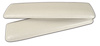 430965 Vinyl Armrest Covers W/Pads, 1964-1964 Chevy Corvette, White - image 1