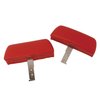 432330 Headrests, 1968-1969 Chevy Corvette, Red Complete W/ABS Covers - image 2