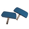 432341 Headrests, 1968-1969 Chevy Corvette, Bright Blue Complete W/ABS Covers - image 1
