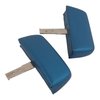 432341 Headrests, 1968-1969 Chevy Corvette, Bright Blue Complete W/ABS Covers - image 3