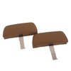 432356 Headrests, 1968-1969 Chevy Corvette, Saddle Complete W/ABS Covers - image 2
