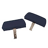 432532 Headrests, 1968-1968 Chevy Corvette, Dark Blue Complete W/Vinyl Covers - image 1
