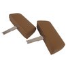 432556 Headrests, 1968-1969 Chevy Corvette, Saddle Complete W/Vinyl Covers - image 2
