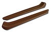 433523 Armrest Patches, 1973-1973 Chevy Corvette, Dark Saddle - image 1