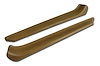 433551 Armrest Patches, 1973-1975 Chevy Corvette, Medium Saddle - image 1