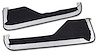 433720 Carpet Vinyl Strips, 1984-1989 Chevy Corvette, Black - image 1
