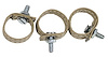 433815 Rear Door Pulls, 1970-1972 Chevy Corvette, Light Saddle 3 Piece - image 1