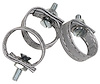433861 Rear Door Pulls, 1974-1975 Chevy Corvette, Silver 3 Piece - image 1