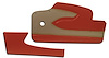 434502 Door Panels, 1958-1958 Chevy Corvette, Red Metal Support - image 1