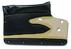 434820 Door Panels, 1959-1959 Chevy Corvette, Black, W/O Supports - image 1
