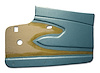 435007 Door Panels, 1959-1959 Chevy Corvette, Blue, Metal Support - image 1